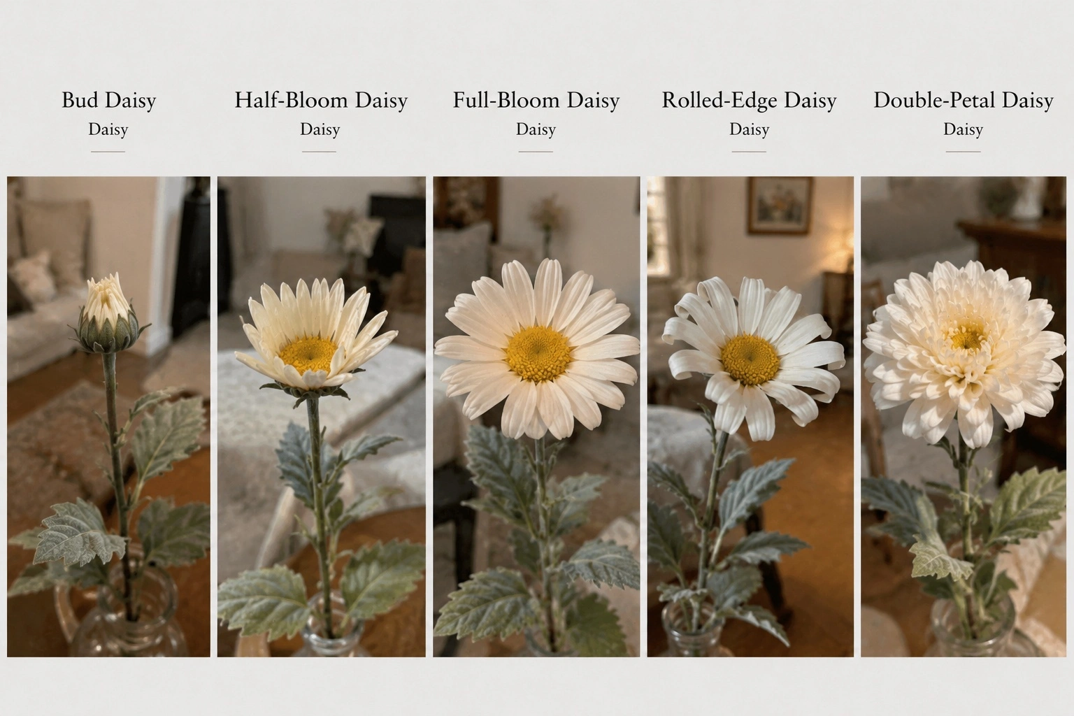 Artificial Half Bloomed Small Daisy