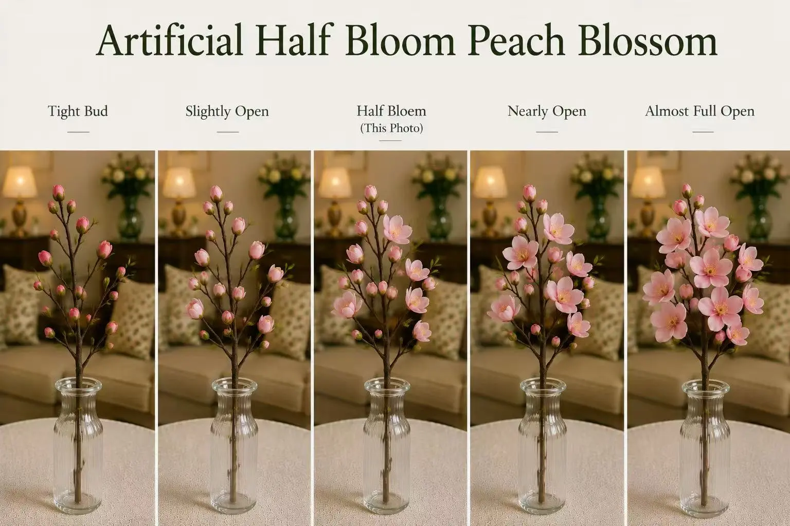Artificial Standard Full Bloom Bauhinia