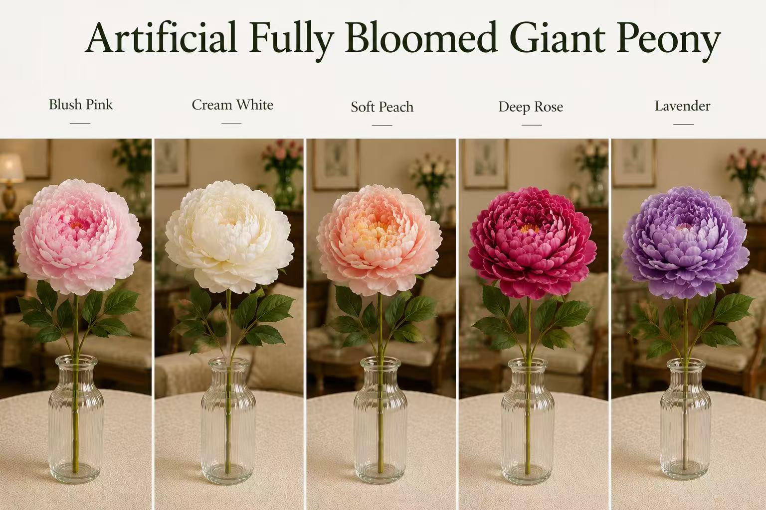 Artificial Standard Fully Opened Lotus Flower Provides Long-Lasting Beauty Without Maintenance