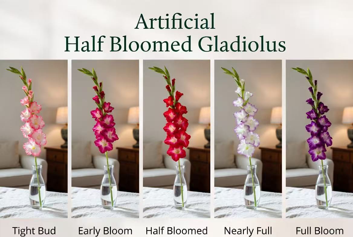 Where Can You Use Artificial Half Bloomed Gladiolus Effectively?