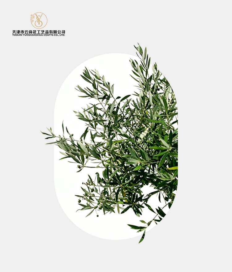Artificial Bud & Small Leaf Olive Branch