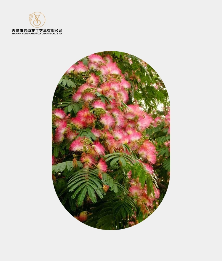 Artificial Dense Plush Albizia Flower