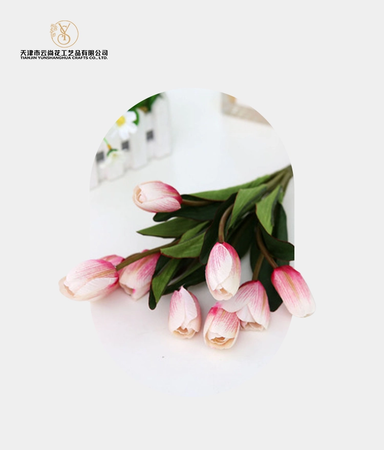 Artificial Double Petal Silk Tulip
