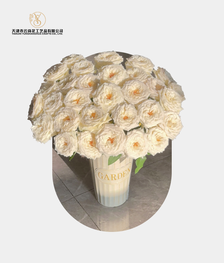 Artificial White Rose Buds